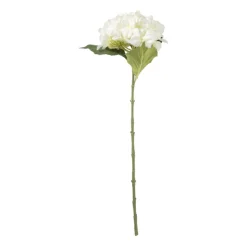 Xenos Kunstbloem hortensia - wit - 63 cm- Kunstbloemen