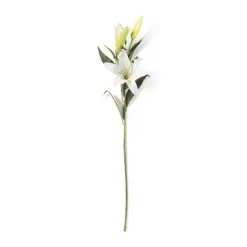 Xenos Kunstbloem lelie - wit - 91 cm- Kunstbloemen