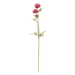 Xenos Kunstbloem met 3 chrysanten - fuchsia - 68 cm- Kunstbloemen