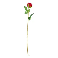 Xenos Kunstbloem roos - rood - 56 cm- Kunstbloemen