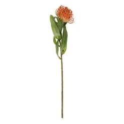 Xenos Kunstbloem speldenkussen - oranje - 48 cm- Kunstbloemen