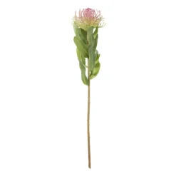 Xenos Kunstbloem speldenkussen - roze - 48 cm- Kunstbloemen
