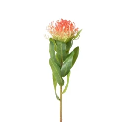 Xenos Kunstbloem speldenkussen - oranje - 48 cm- Kunstbloemen