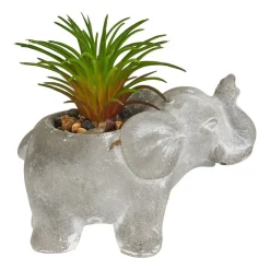 Xenos Kunstplantje in olifantje - diverse varianten - 5.5x9x7 cm- Kunstplanten