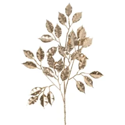 Xenos Kunsttak bladeren - goudkleurigkleurig - 64 cm- Kunstbloemen