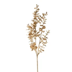 Xenos Kunsttak eucalyptus - goudkleurigkleurig - 56 cm- Kunstbloemen
