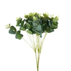 Xenos Kunsttak eucalyptus - groen - 48 cm- Kunstbloemen