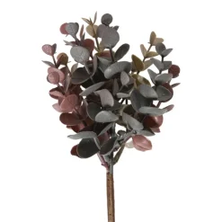 Xenos Kunsttak eucalyptus - rood - 23 cm- Kunstbloemen