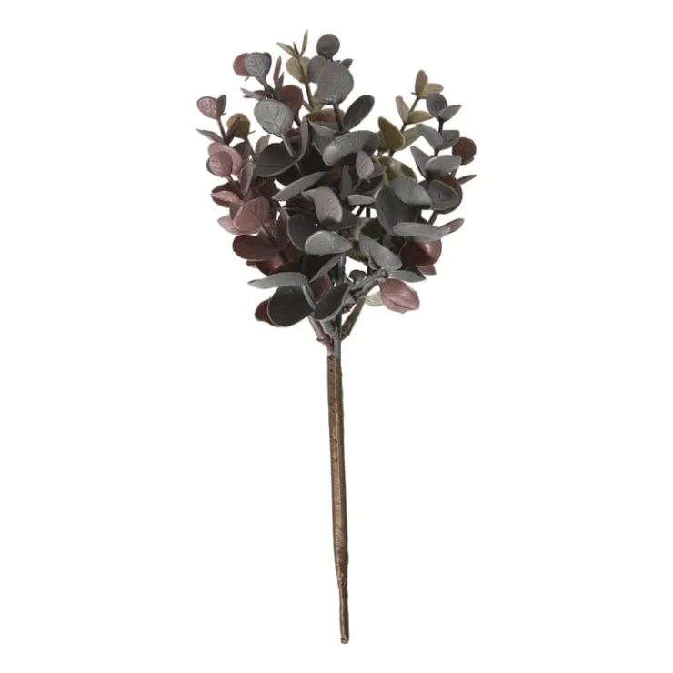 Xenos Kunsttak eucalyptus - rood - 23 cm- Kunstbloemen