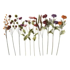 Xenos Kunsttak graan - rood - 63 cm- Kunstbloemen
