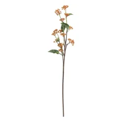 Xenos Kunsttak met besjes - oranje - 80 cm- Kunstbloemen