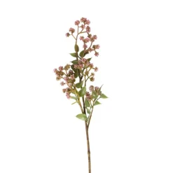 Xenos Kunsttak met besjes - roze - 66 cm- Kunstbloemen