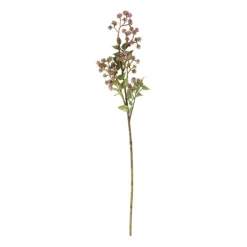 Xenos Kunsttak met besjes - roze - 66 cm- Kunstbloemen