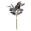 Xenos Kunsttak met bladeren - paars - 37 cm- Kunstbloemen