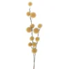 Xenos Kunsttak met bolletjes - geel - 103 cm- Kunstbloemen