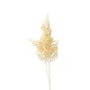 Xenos Kunsttak waaier - beige - 74 cm- Kunstbloemen