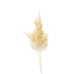 Xenos Kunsttak waaier - beige - 74 cm- Kunstbloemen