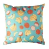 Xenos Kussen banaan & manderijn - blauw/geel - 45x45 cm- Kussens