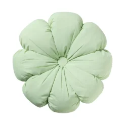 Xenos Kussen bloem - groen - ø42 cm- Kussens