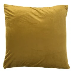 Xenos Kussen jacquard driehoek - geel - 45x45 cm- Kussens