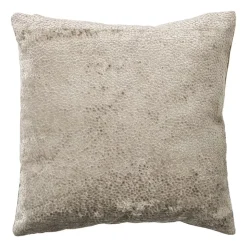 Xenos Kussen jacquard geschubt - bruin - 45x45 cm- Kussens