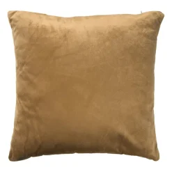 Xenos Kussen jacquard organisch - bruin/wit - 45x45 cm- Kussens