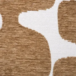 Xenos Kussen jacquard organisch - bruin/wit - 45x45 cm- Kussens