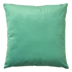 Xenos Kussen jacquard ruit - groen - 45x45 cm- Kussens