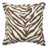 Xenos Kussen jacquard zebra - bruin/wit - 45x45 cm- Kussens