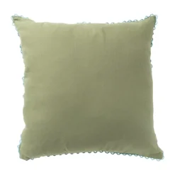 Xenos Kussen met print - groen - 45x45 cm- Kussens