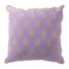 Xenos Kussen met print - paars - 45x45 cm- Kussens
