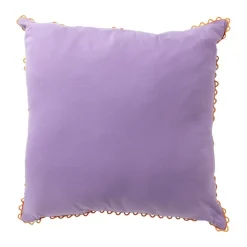 Xenos Kussen met print - paars - 45x45 cm- Kussens