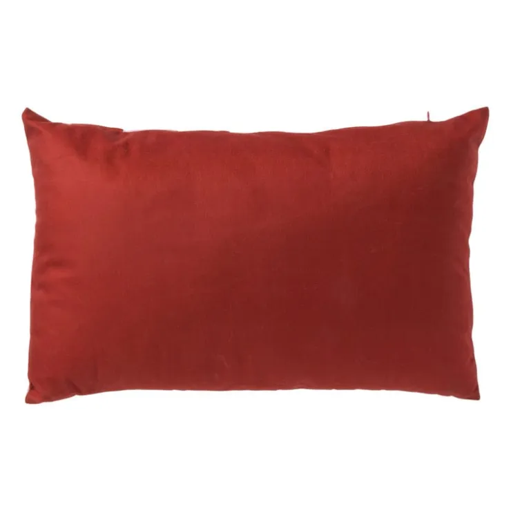 Xenos Kussen met strepen - rood/roze - 30x45 cm- Kerstcadeaus|Kussens