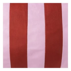Xenos Kussen met strepen - rood/roze - 30x45 cm- Kerstcadeaus|Kussens
