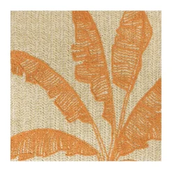 Xenos Kussen palmboom - beige/oranje - 43x43 cm- Kussens