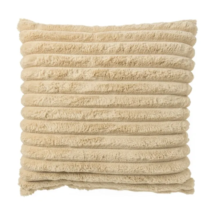 Xenos Kussen rib - beige - 45x45 cm- Kussens
