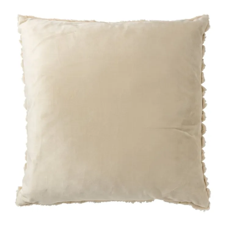 Xenos Kussen rib - beige - 45x45 cm- Kussens