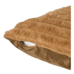 Xenos Kussen rib - bruin - 45x45 cm- Kussens