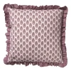 Xenos Kussen ruffles - roze - 45x45 cm- Kussens