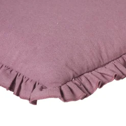 Xenos Kussen ruffles - roze - 45x45 cm- Kussens