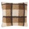 Xenos Kussen ruit - bruin - 45x45 cm- Kussens
