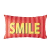 Xenos Kussen smile - roze/geel - 30x50 cm- Kussens