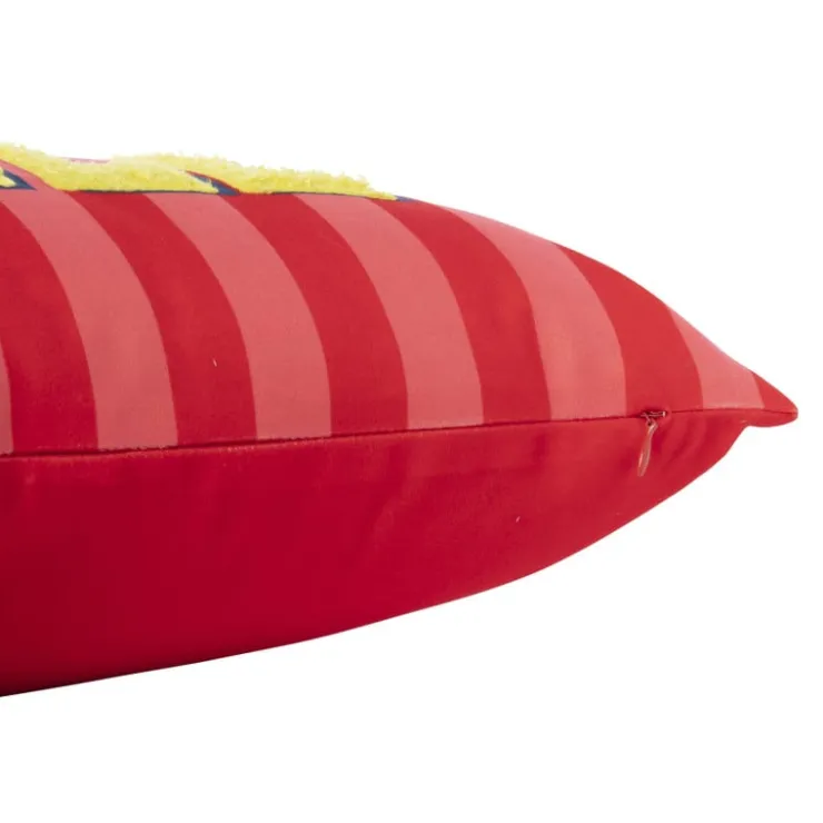 Xenos Kussen smile - roze/geel - 30x50 cm- Kussens