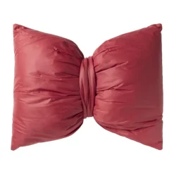 Xenos Kussen strik - rood - 40x35 cm- Kussens