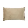 Xenos Kussen velvet - bruin - 30x50 cm- Kussens