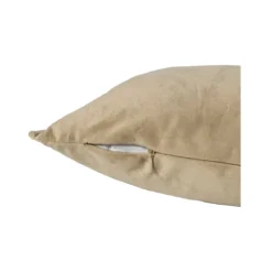 Xenos Kussen velvet - bruin - 30x50 cm- Kussens