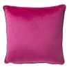 Xenos Kussen velvet - fuchsia - 45x45 cm- Kussens