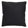 Xenos Kussen velvet - zwart - 45x45 cm- Kussens