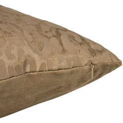 Xenos Kussen velvet animal - bruin - 45x45 cm- Kussens