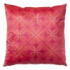 Xenos Kussen velvet bloem - rood/roze - 45x45 cm- Kussens